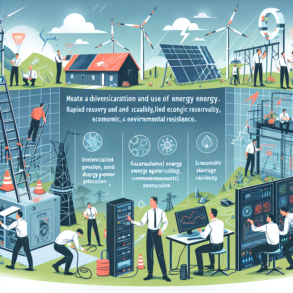 How can renewable energy contribute to energy resilience?