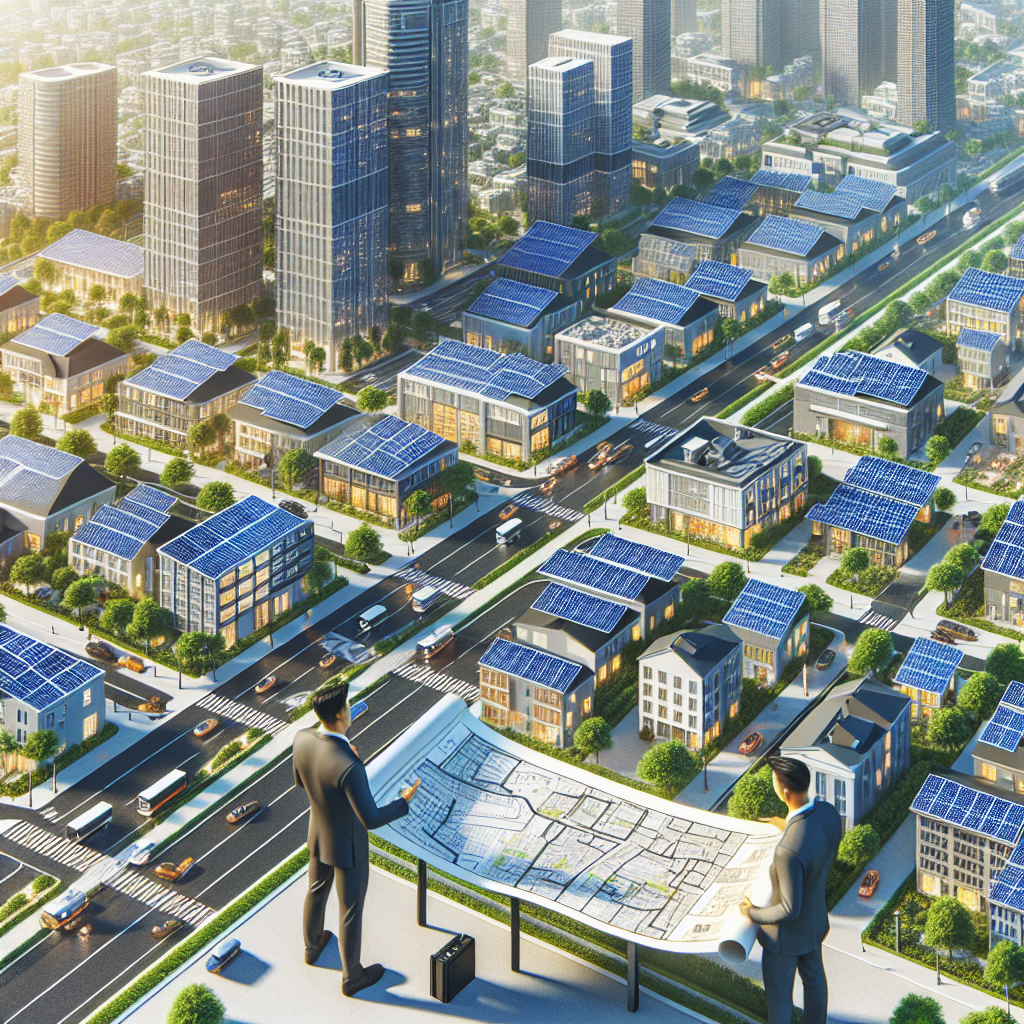 How can solar energy systems be integrated into urban planning?