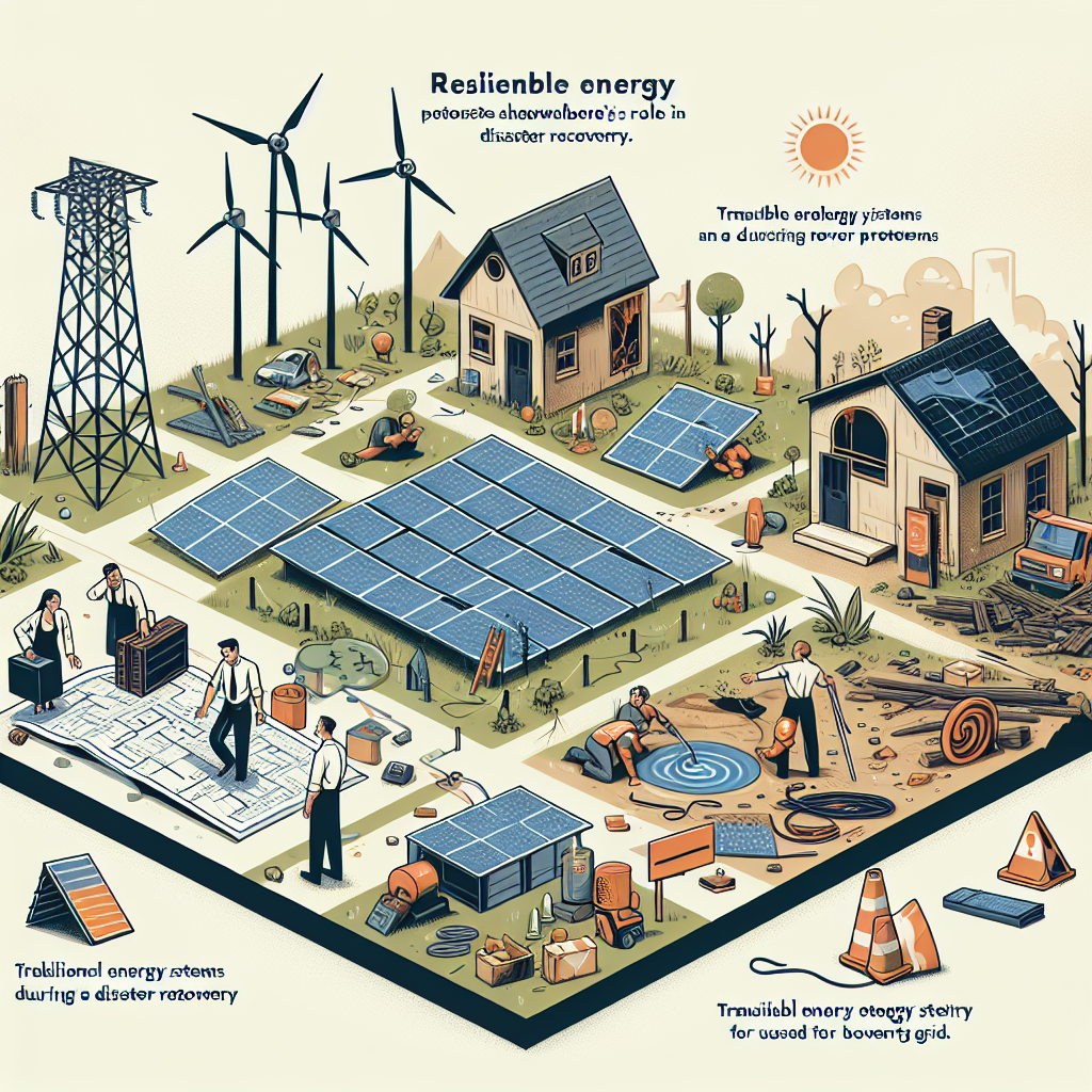 What is the role of renewable energy in disaster recovery?