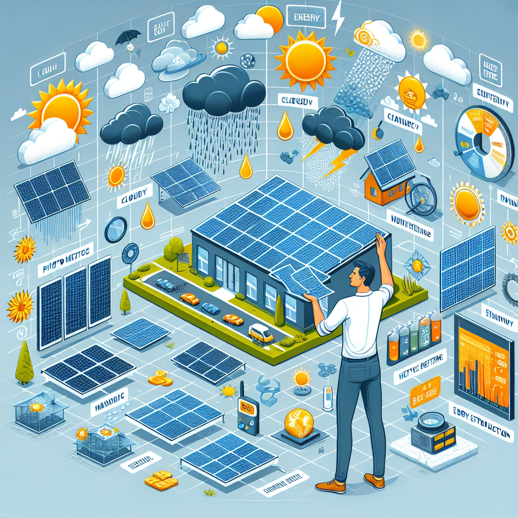 Will my solar panels generate electricity during cloudy, rainy, or snowy days?