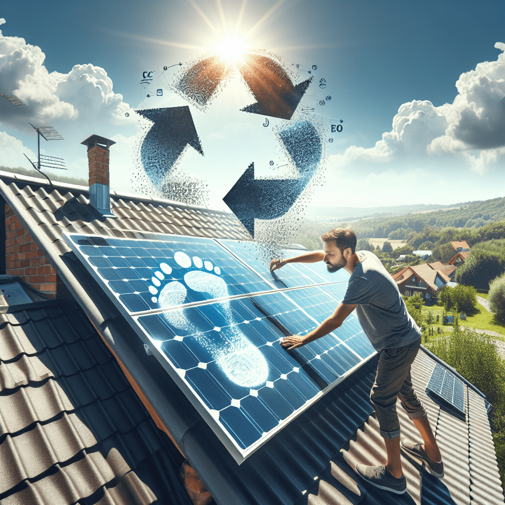 How can I calculate my carbon footprint reduction with solar energy?